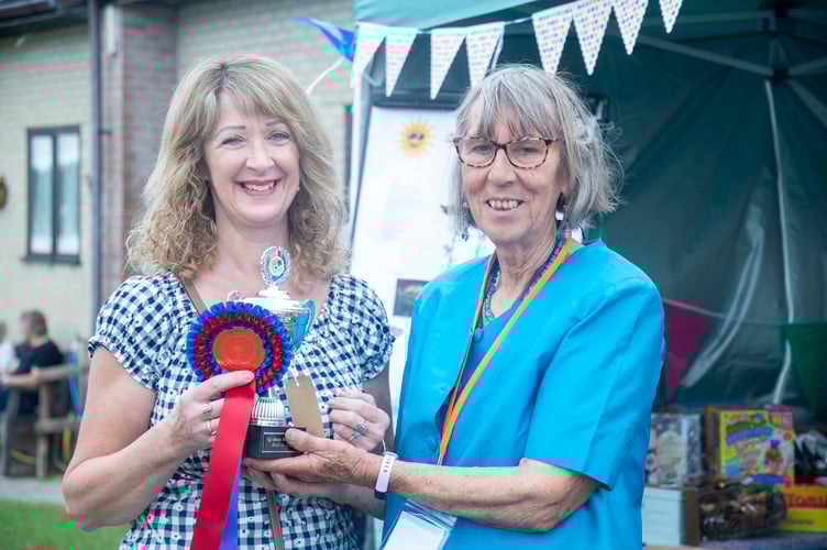 Yvonne Hobbs won the Syd Martin Cup for the best floral exhibit,