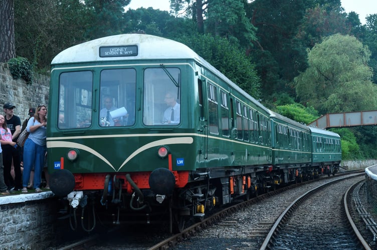 Dean Forest Railway ran a 'park and ride' service to the recent Parkend Carnival using this heritage diesel unit which proved a very popular alternative to the car.