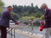 Rowers welcome new boat Rosie and upgraded steps