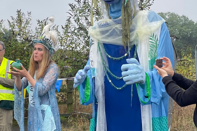 The Goddess of the Wye joined the procession