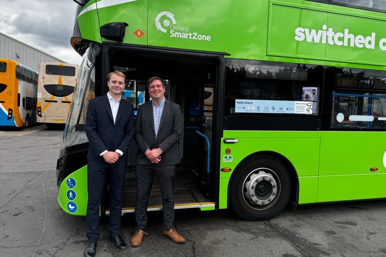 New Stagecoach West operations director George Sloan (left) with managing director Chris Hanson.