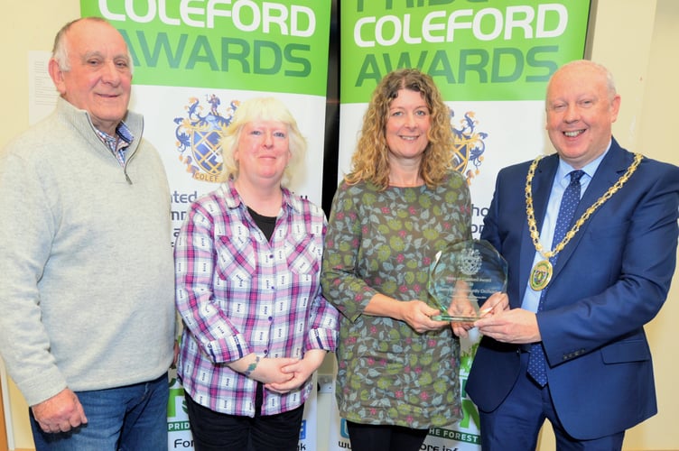 Volunteers from the.erry Hill community orchard.