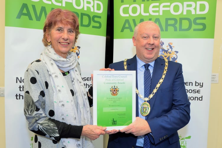 Christine Mora has been the secretary of the Forest Talk talking newspaper for 20 years.