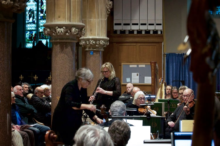 The Royal Forest of Dean with conductor Fiona Crawley and soloist Caron de Burgh. Picture: Phil Quinn.