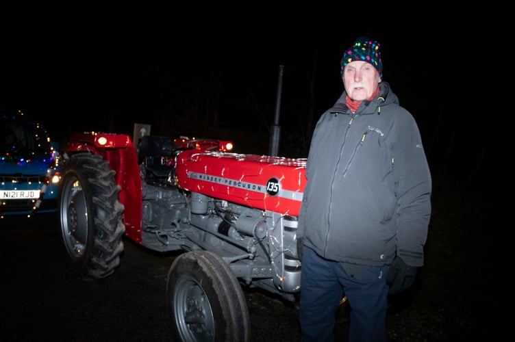 Keith Hurd with a 1967 Massey Ferguson 135.