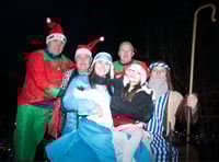 Decorated vehicles on Berry Hill parade