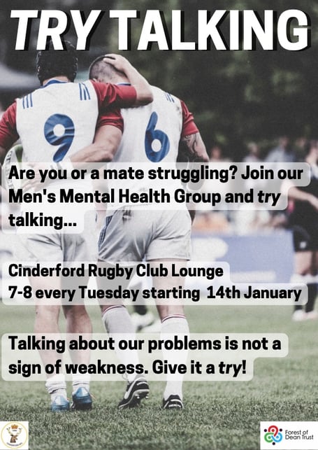 Men can talk about their mental health at Try Talking