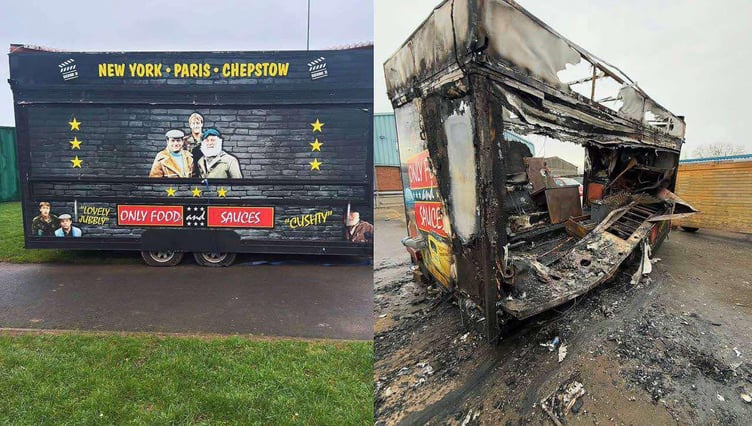 BLAZE: Before and after photos of the destroyed van