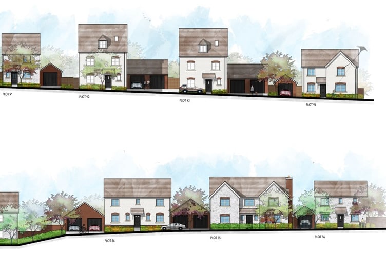 House types planned for the development