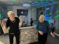 Care home residents celebrate friendship on Valentine Day