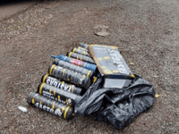 Nitrous oxide canisters found roadside 