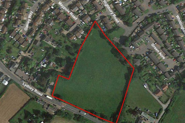 A map showing the location of the proposed estate. Image: Forest of Dean District Council.