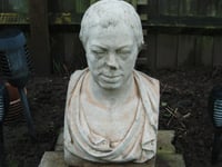 Neoclassical bust unearthed from undergrowth 