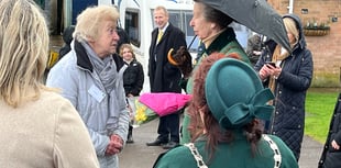 Princess Royal meets Lydney people affected by floods