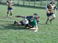 Try for Price on 400th appearance for Drybrook