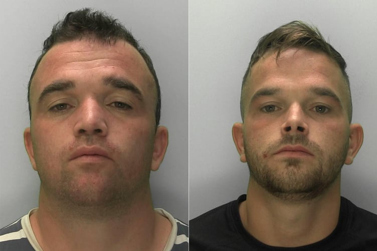Brothers Michael (left) and Johnny Connors have been jailed for five years.