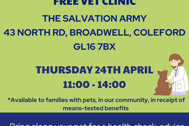 Drop in vet clinic heading to Coleford