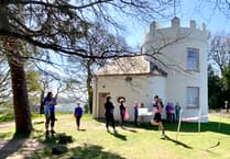 Runners up for the challenge on the Kymin Dash