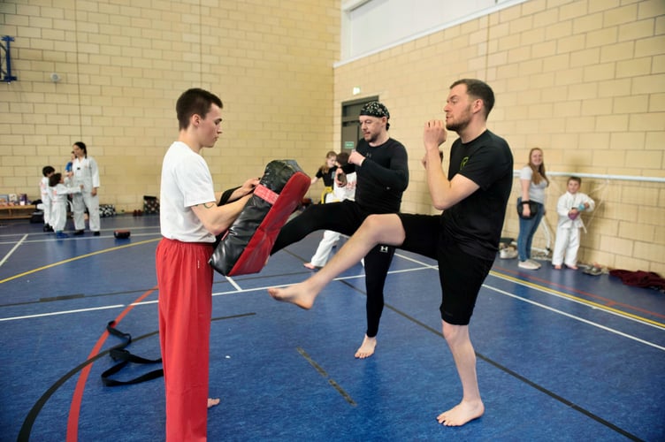 Charity Kickathon at Tae Kwon Do club