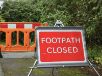 Forest footpaths close for embankment work