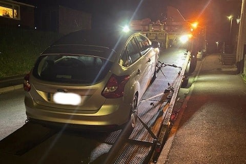 Car untaxed