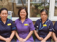 Six Filipino nurses mark 25 years with NHS