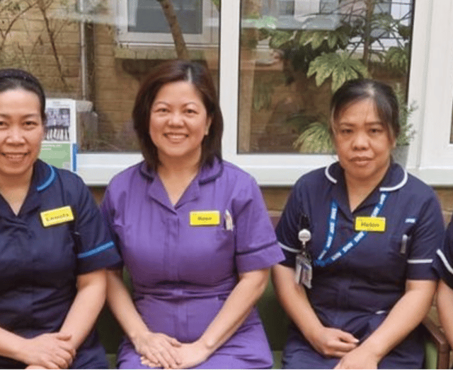 Six Filipino nurses mark 25 years with NHS