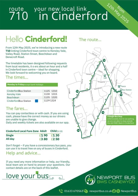 Bus service cinderford