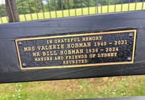 New commemorative plaque honours Lydney's Bill and Valerie Hobman