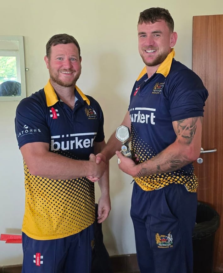 Matthew Jones, right, and Adam Roberts scored the lion’s share of Monmouth CC’s runs