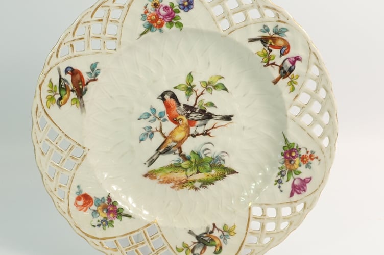 Berlin Plate Painted Birds