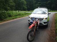 Motorcycle seized in police crackdown