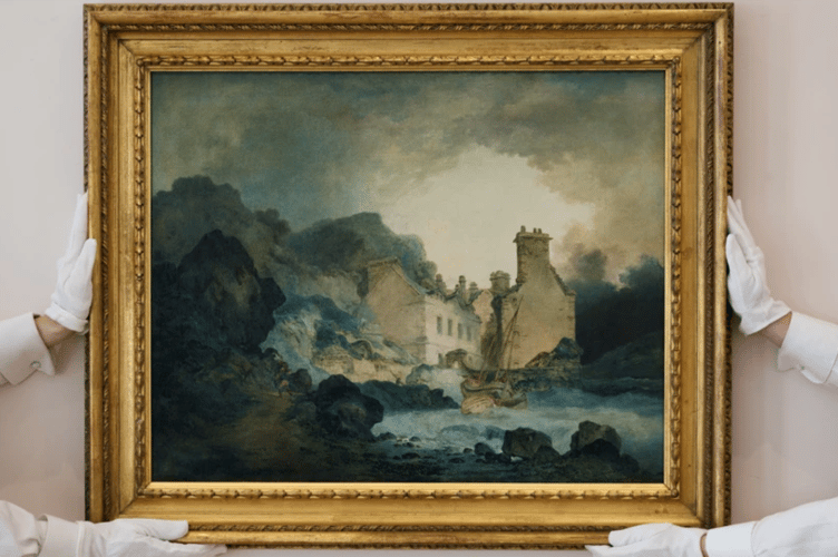Lost for 150 years, The Rising Squall was Turner's first exhibited oil painting, created on his West Country and Wye Valley tour in 1792