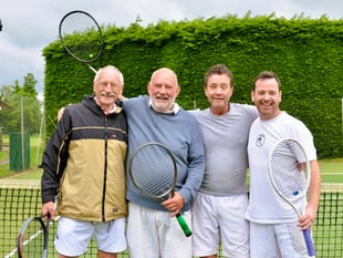 Doubles finals prove smash hit at tennis club
