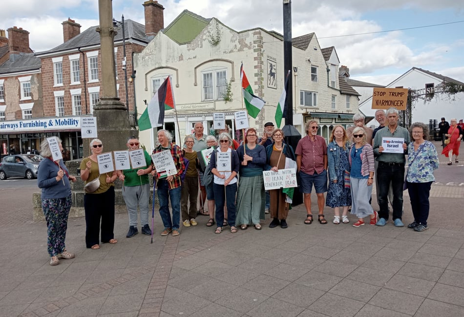 Forest protest against war in Iran