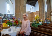 Flowers, art, music as church celebrates