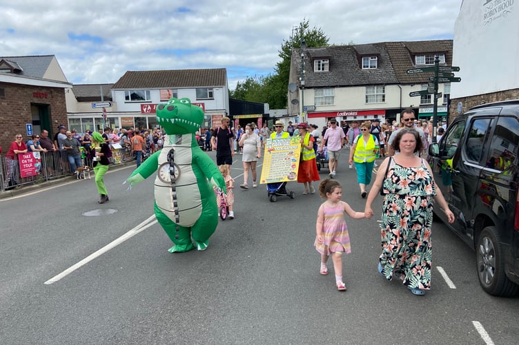 The parade proved a great success at Monmouth Carnival