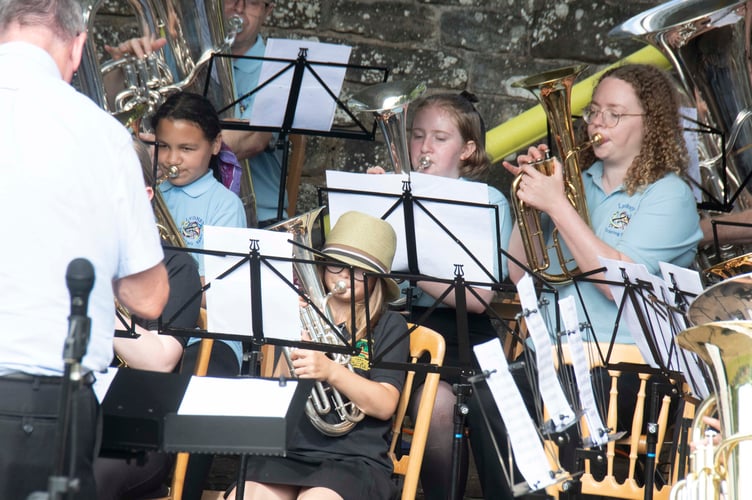Lydney musicians playing Connecticut Capers in the finale.