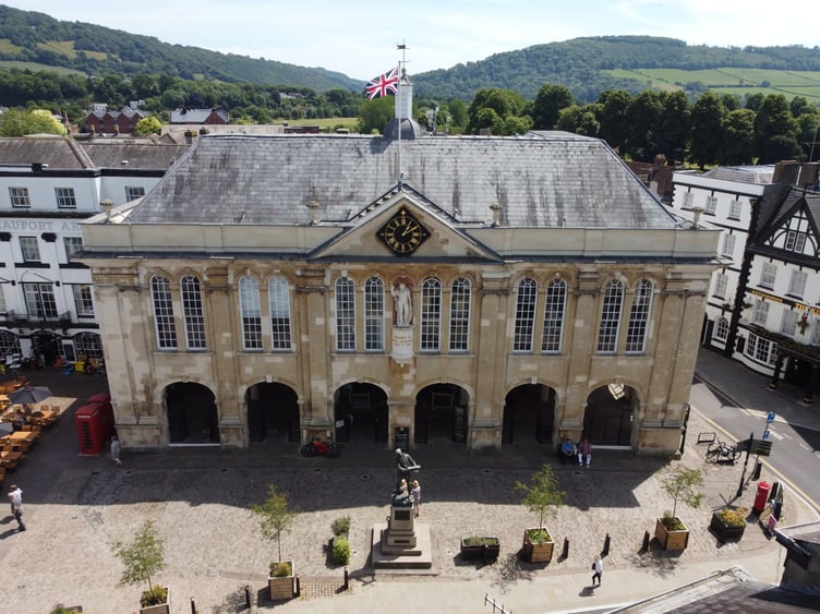 Monmouth's Shire Hall closed before Christmas 2025 for a £2.8m revamp. Photo: MCC