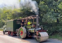 Traction engine in the Forest