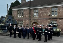 Ross-on-Wye and Monmouth Cadets Parade for Trafalgar Day