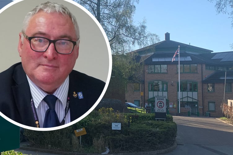 Cllr Alan Preest at county hall