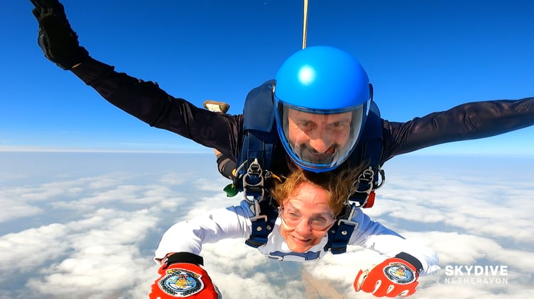 Karen skydiving