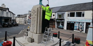 Cinderford memorial conservation underway