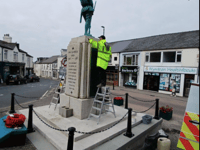 Cinderford memorial conservation underway