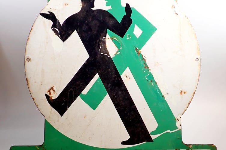 Enamel Car Polish Sign