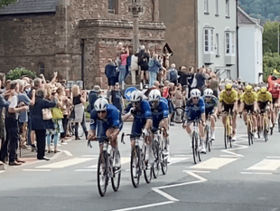 Fans flock to see Tour of Britain ride through Monmouth