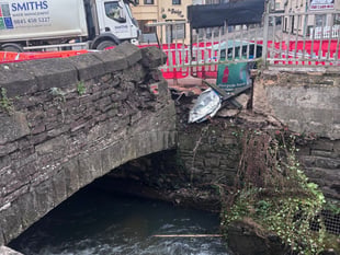 Driver in £50k shut road bridge smash to face 'no action'