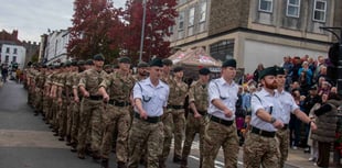 PICTURES AND VIDEO: 1 Rifles parade through Chepstow