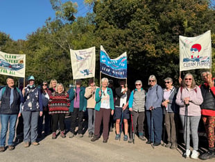 WI 'craftivism' highlights
the plight of  River Wye